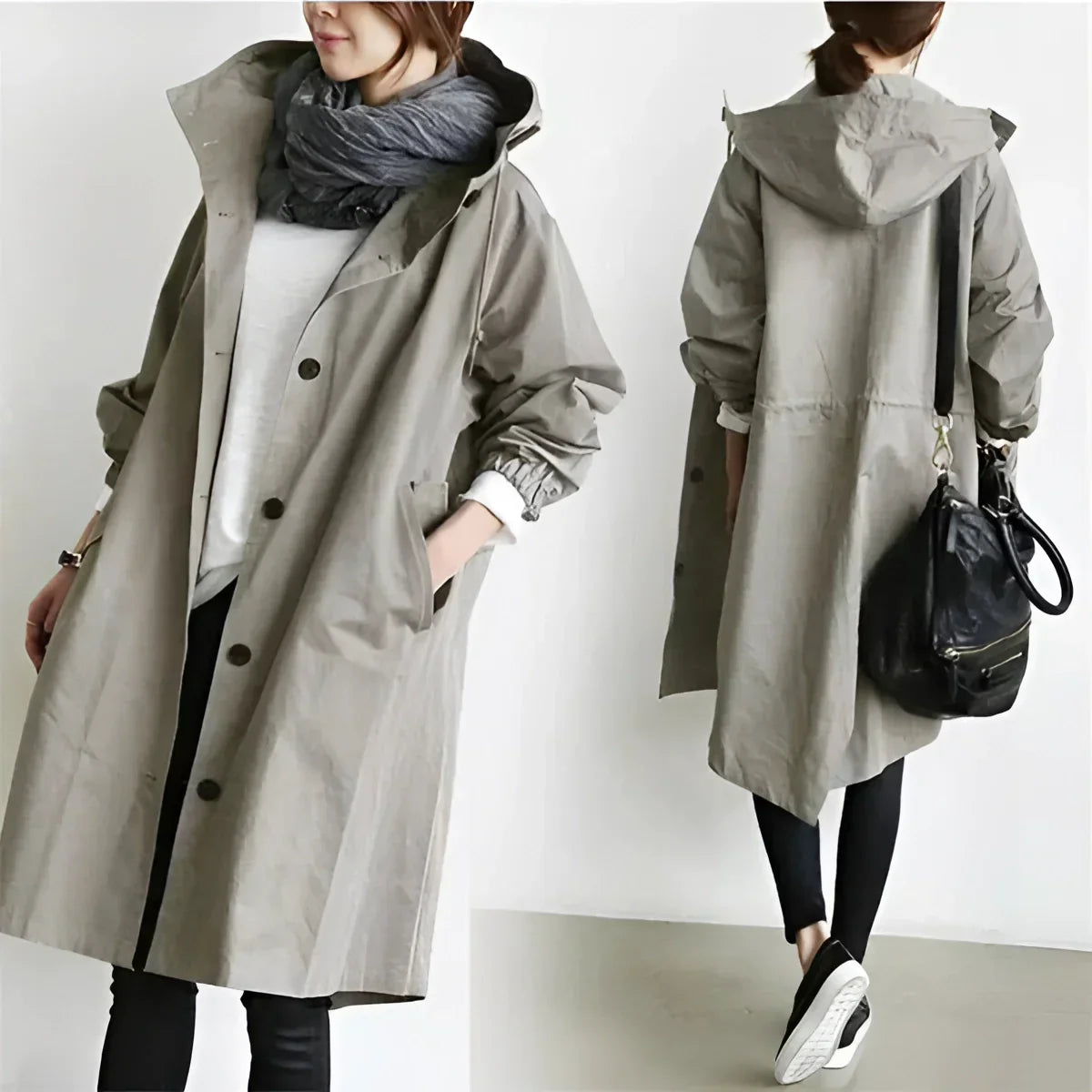 Women's Waterproof Oversized Trench Coat