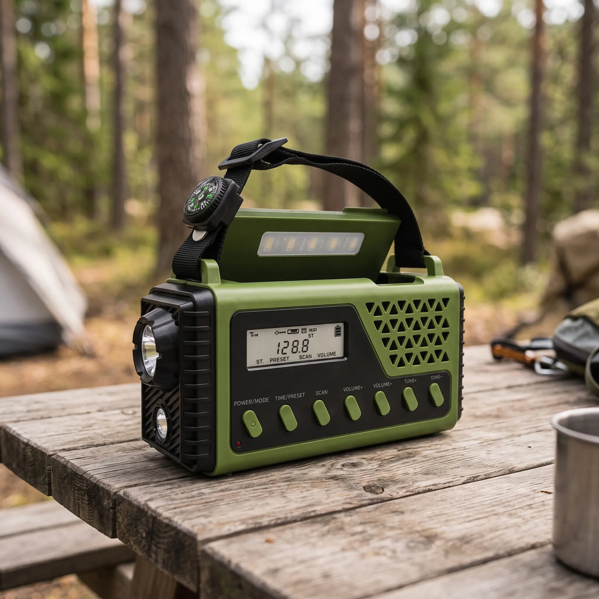 Battery-Powered Radio for Emergency Outages | Hand Crank Power Bank