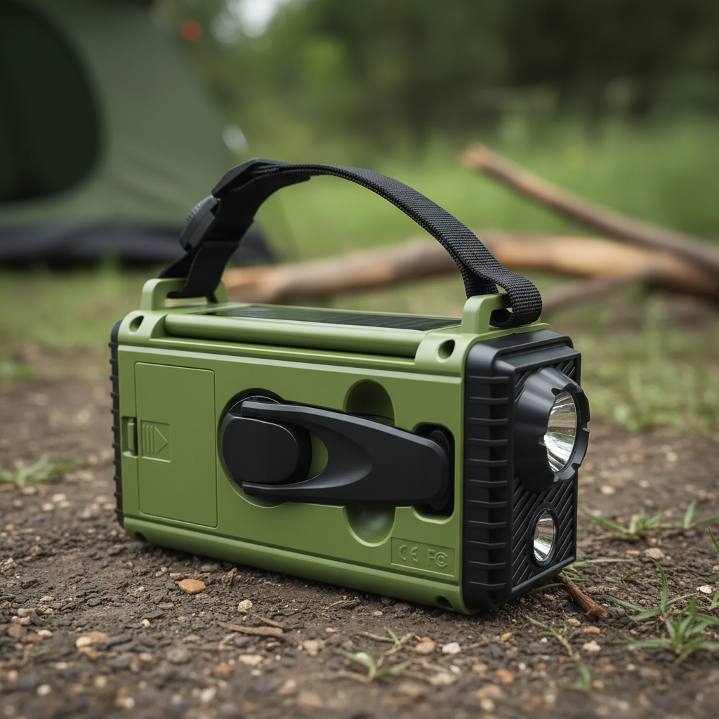 Battery-Powered Radio for Emergency Outages | Hand Crank Power Bank