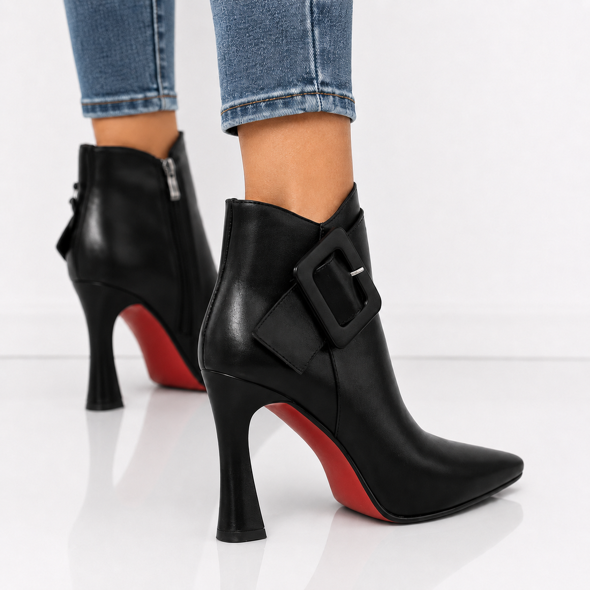 Ankle Boots with Buckle