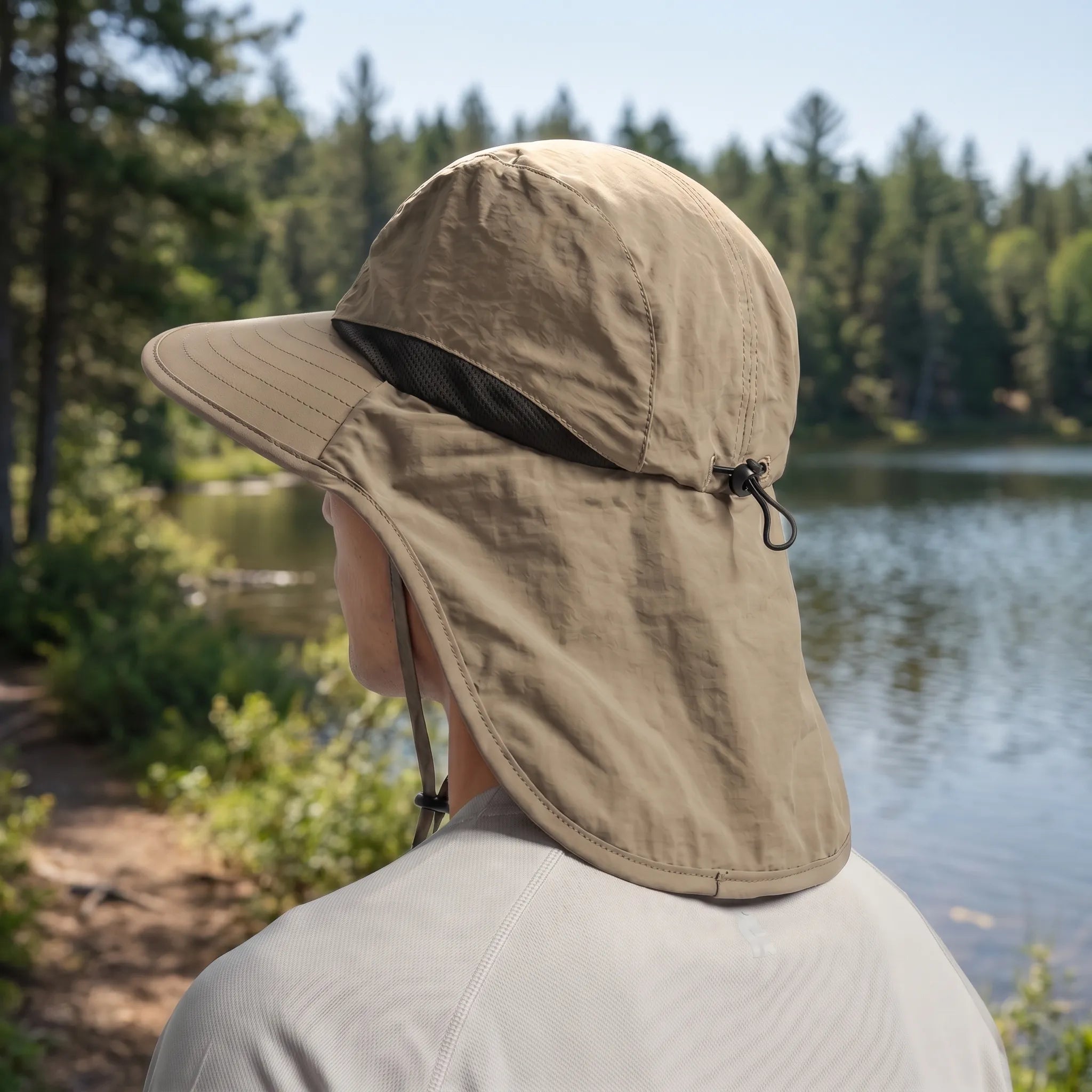 Celrien | Brimveil Hiking Sun Hat with Neck Flap | UPF 50+