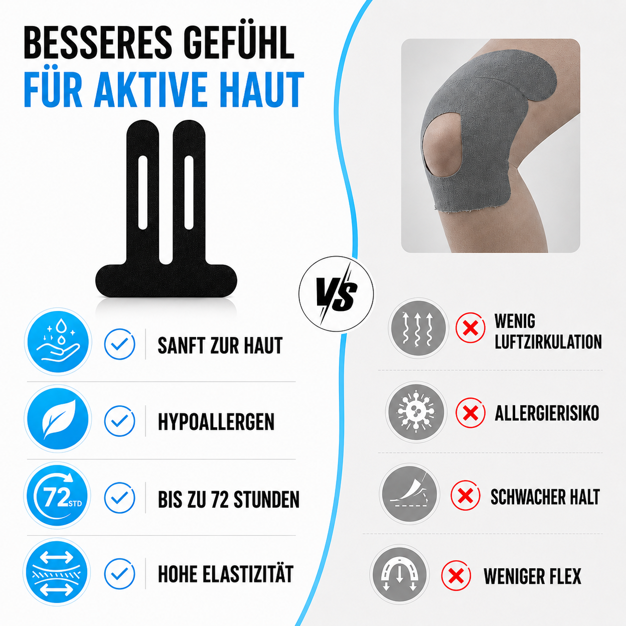 Celrien | Flexitape Elastic Breathable Kinesiology Knee Tape