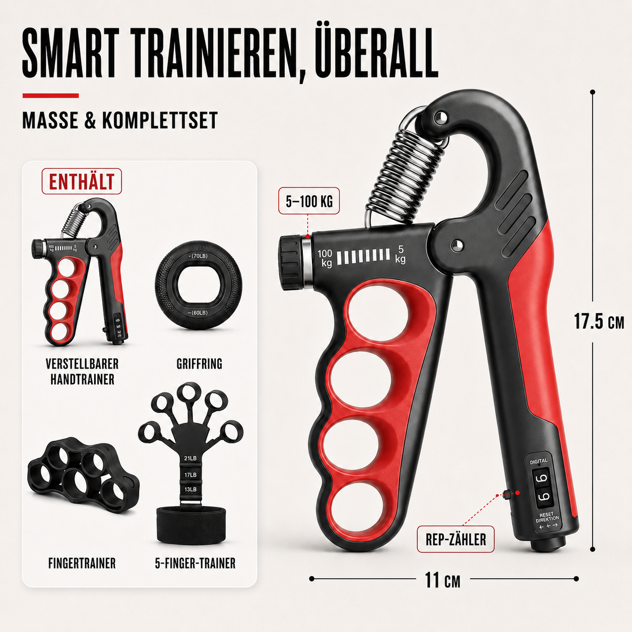 Celrien | Grippora Adjustable Metal Hand Trainer