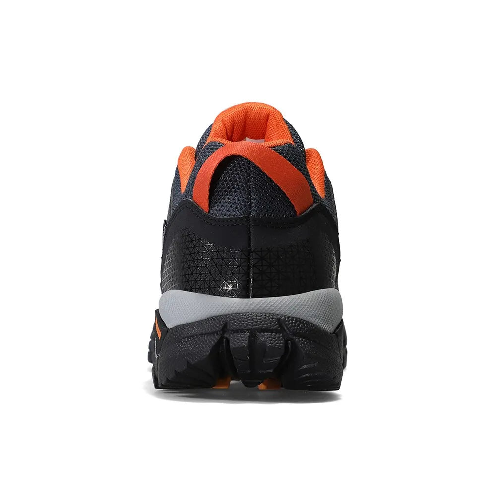 Men's hiking shoes with cushioned insole and deep tread sole for grip