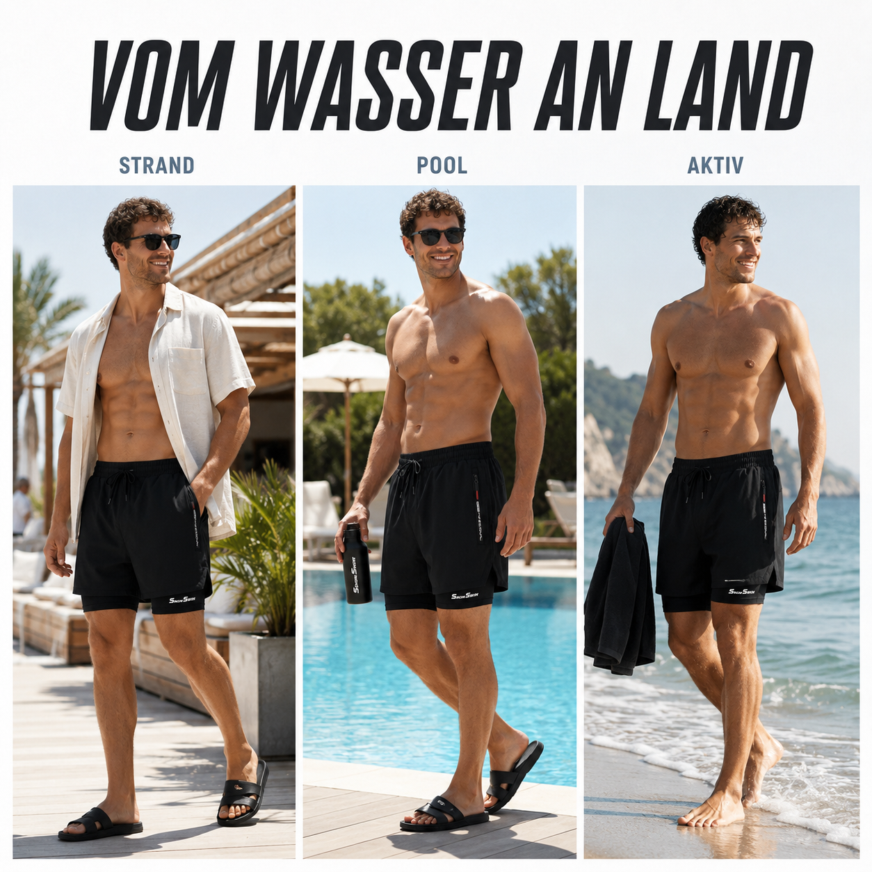Celrien | Mariswift Swim Shorts with Double Layer