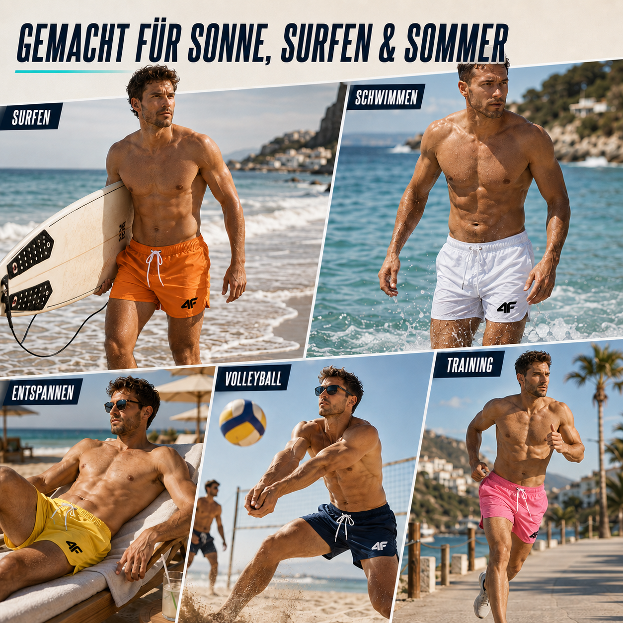 Celrien | TideSprint Men's Swim Shorts Short Cut