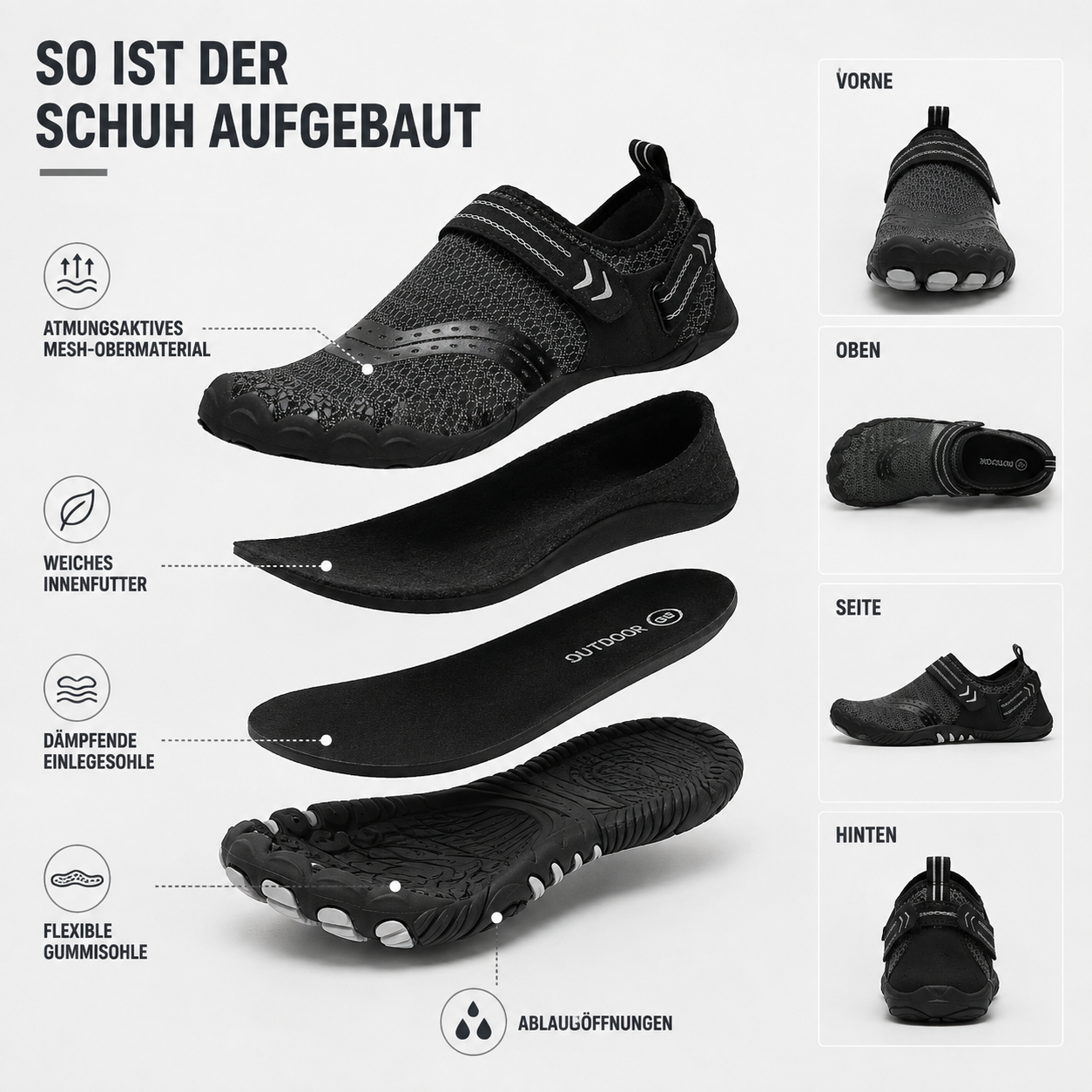 Celrien | Trekvar Breathable Mesh Outdoor Water Shoes