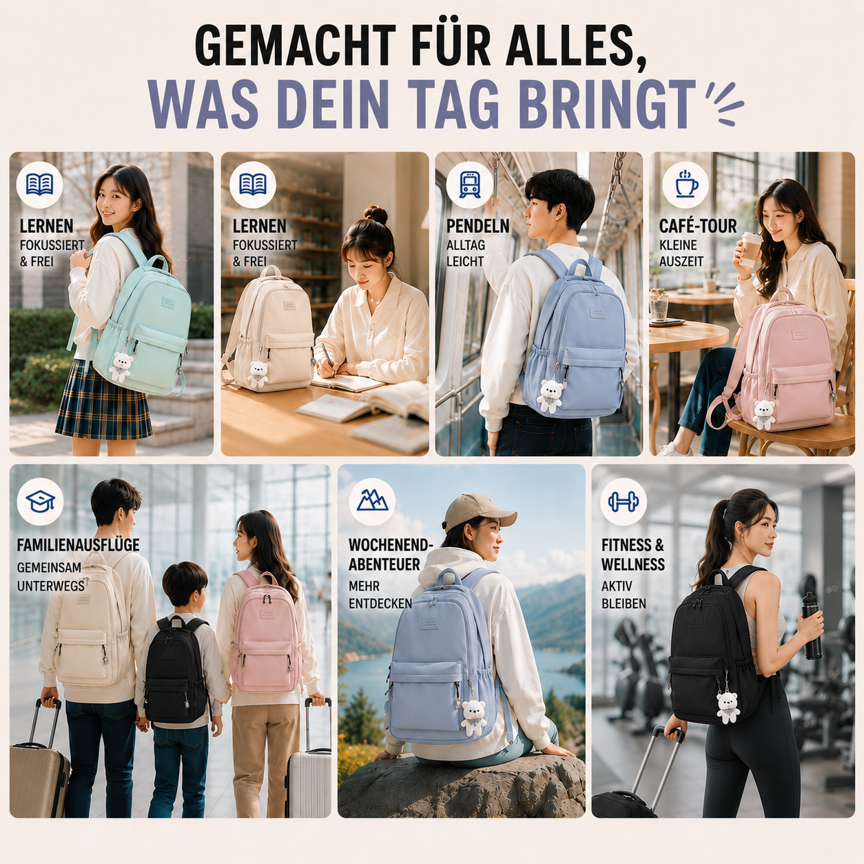 Celrien | Vellora Large-Capacity Backpack
