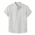 Celrien | Men’s Linen Summer Shirt Short Sleeve Breathable Casual Fit