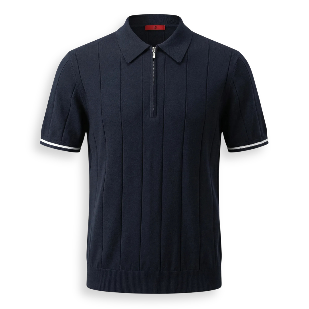 Celrien | Men’s Zip Polo Shirt Breathable Summer Casual Top