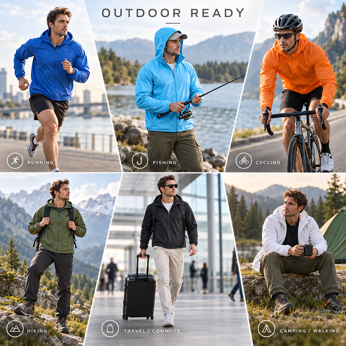 Celrien | AeroShield Lightweight Hooded Men's Windbreaker
