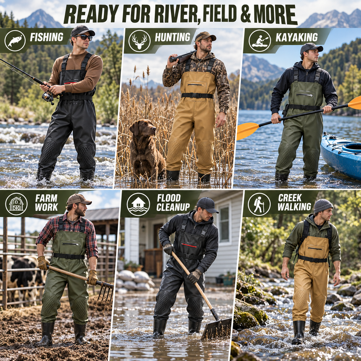 Celrien | Aquarid Breathable Fishing Chest Waders