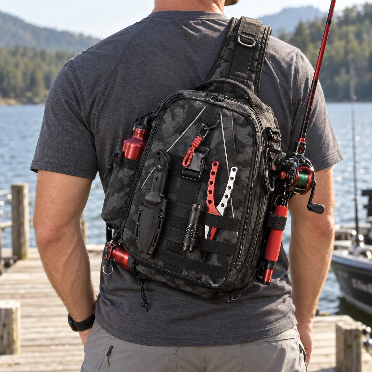 Celrien | Aquatid Multi-Way Fishing Tackle Backpack