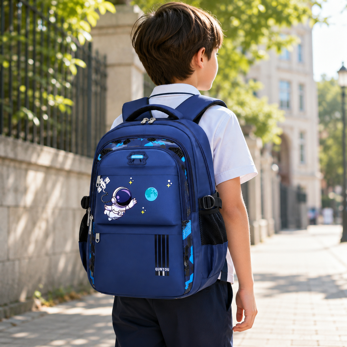 Celrien | AstroVibe Waterproof Polyester School Backpack