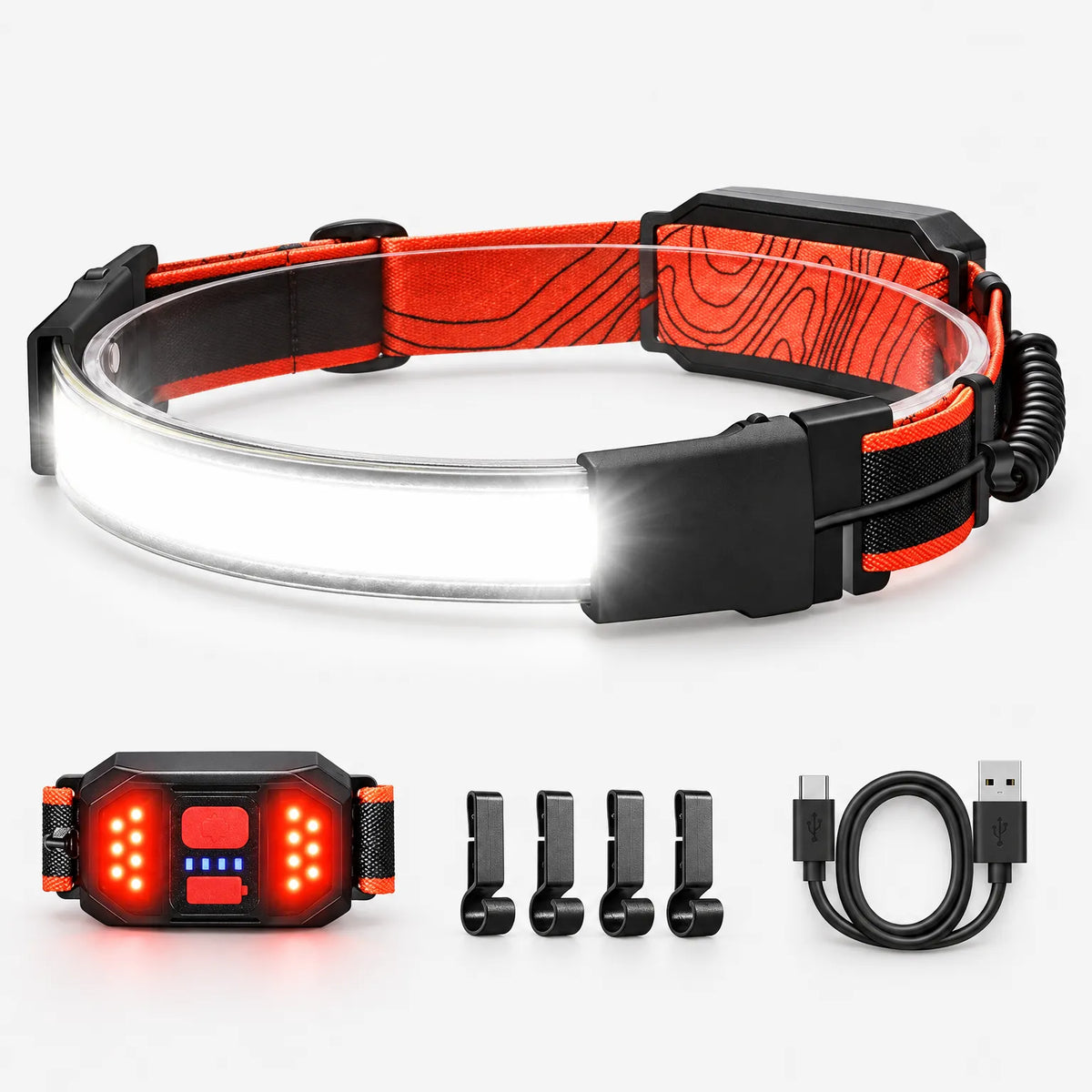 Celrien | AuraX Wide-Beam Rechargeable Headlamp