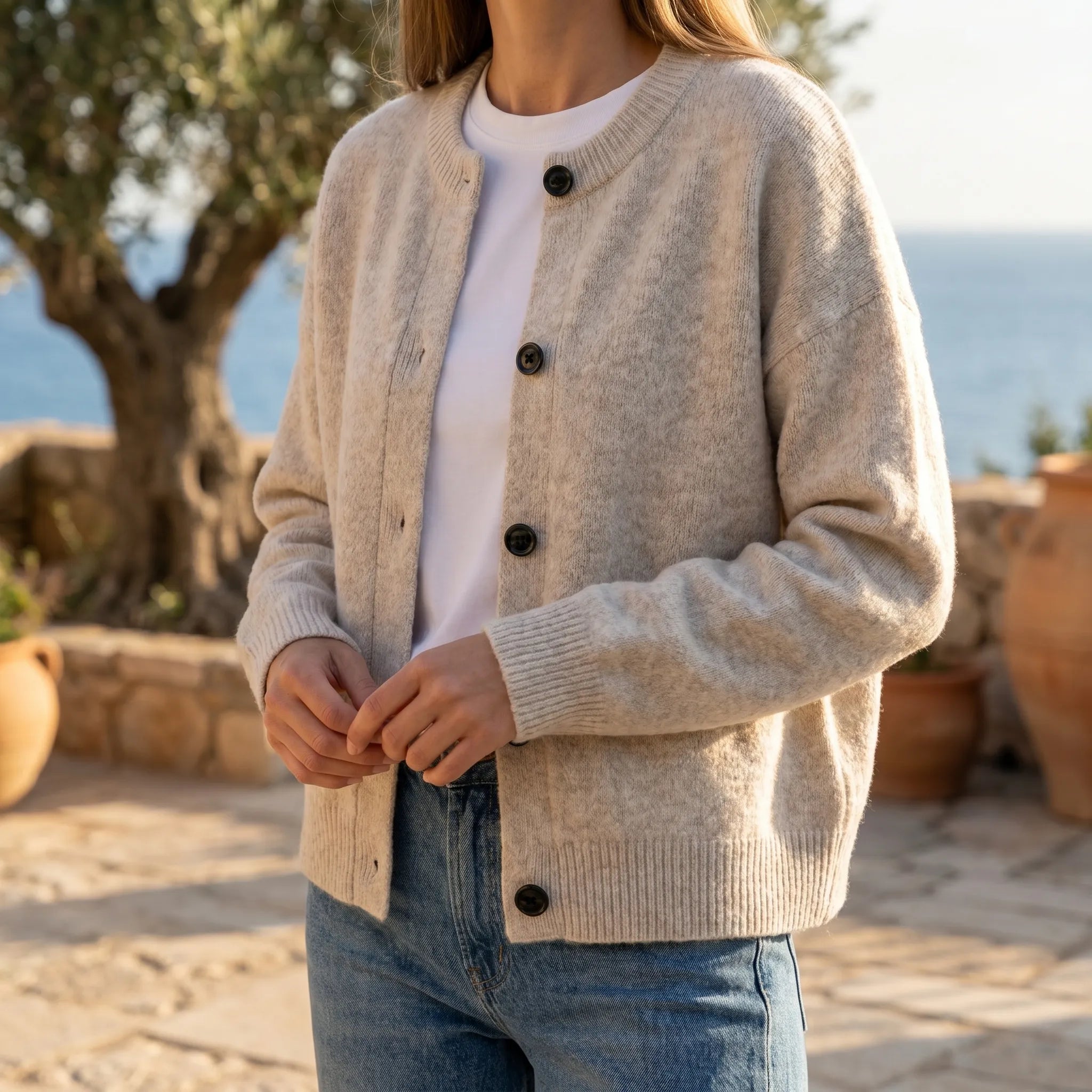 Celrien | Button-Front Knit Cardigan