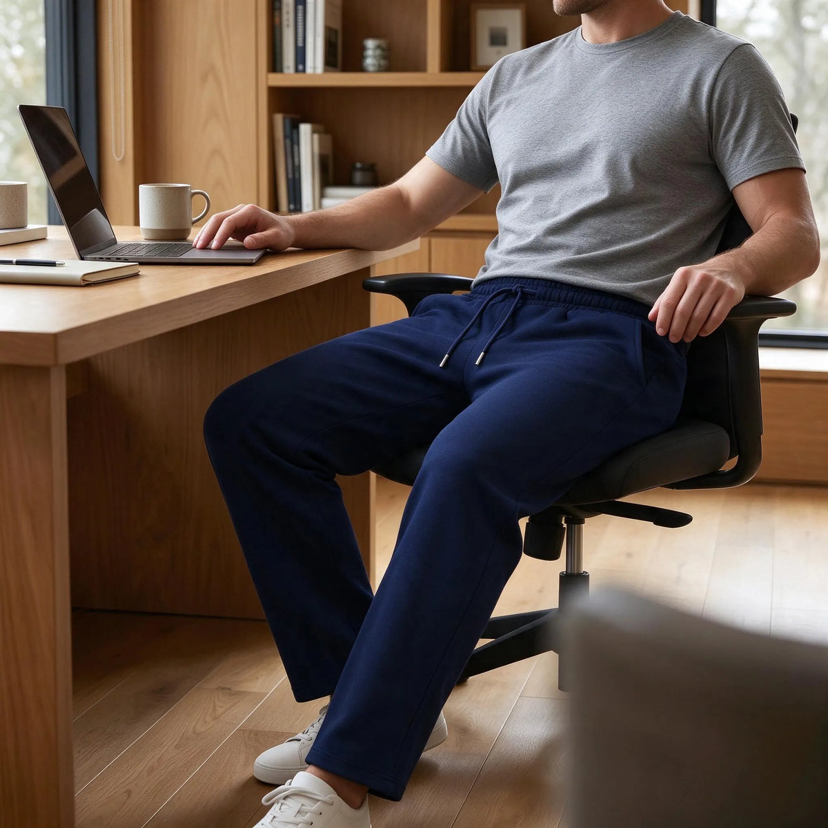 Celrien | Calovate Men Casual Straight Leg Fleece Sweatpants