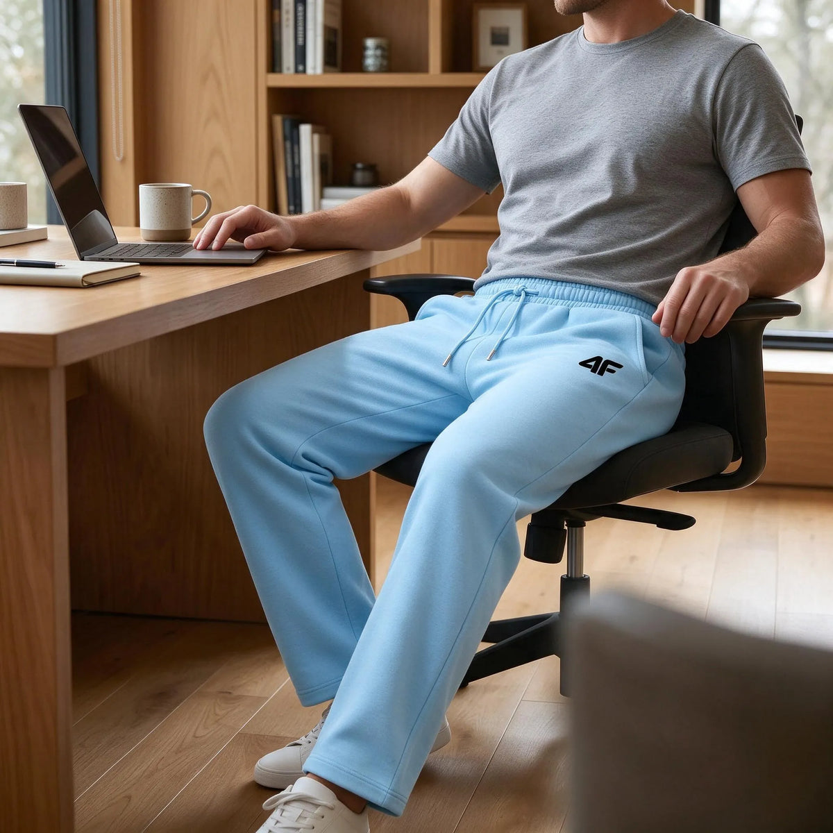 Celrien | Calovate Men Casual Straight Leg Fleece Sweatpants