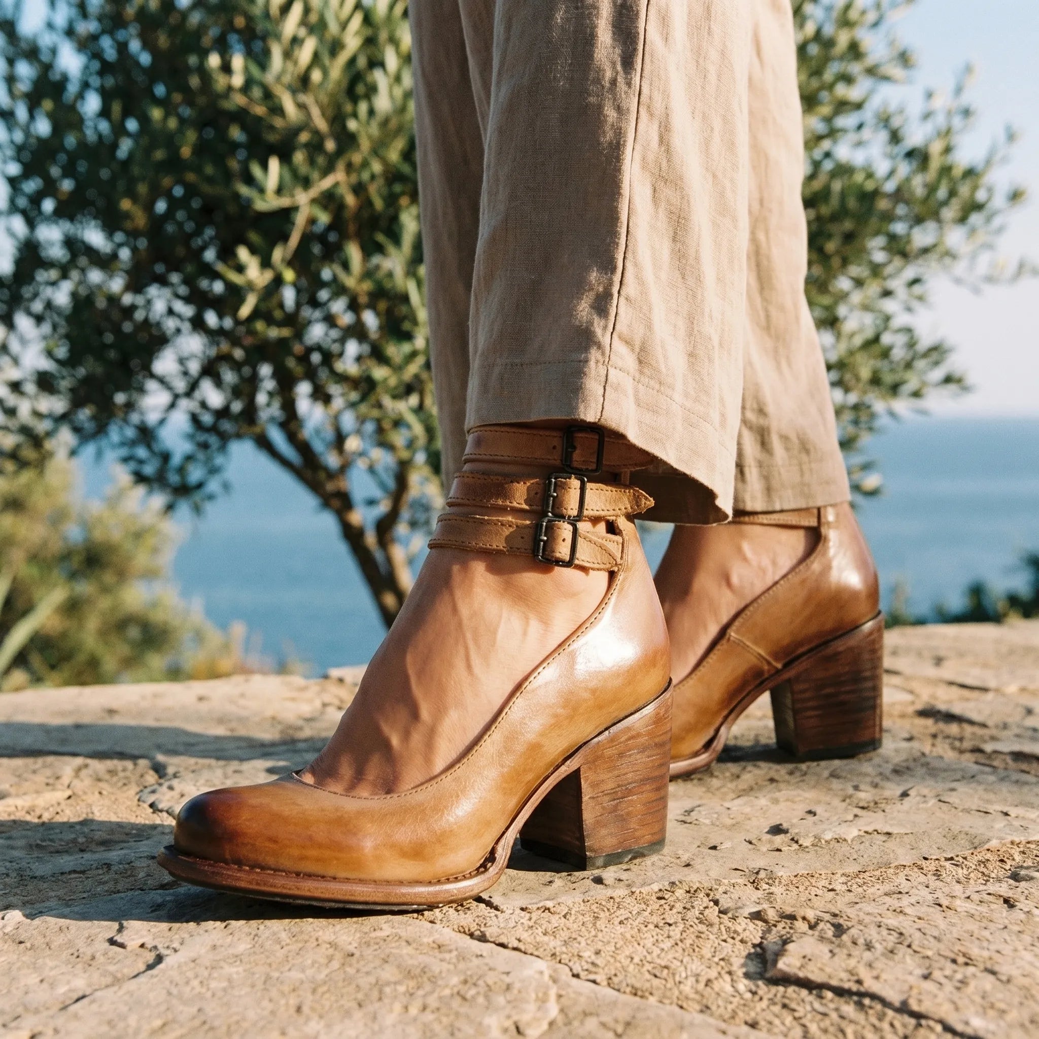 Celrien | Chunky Block Heel Sandals