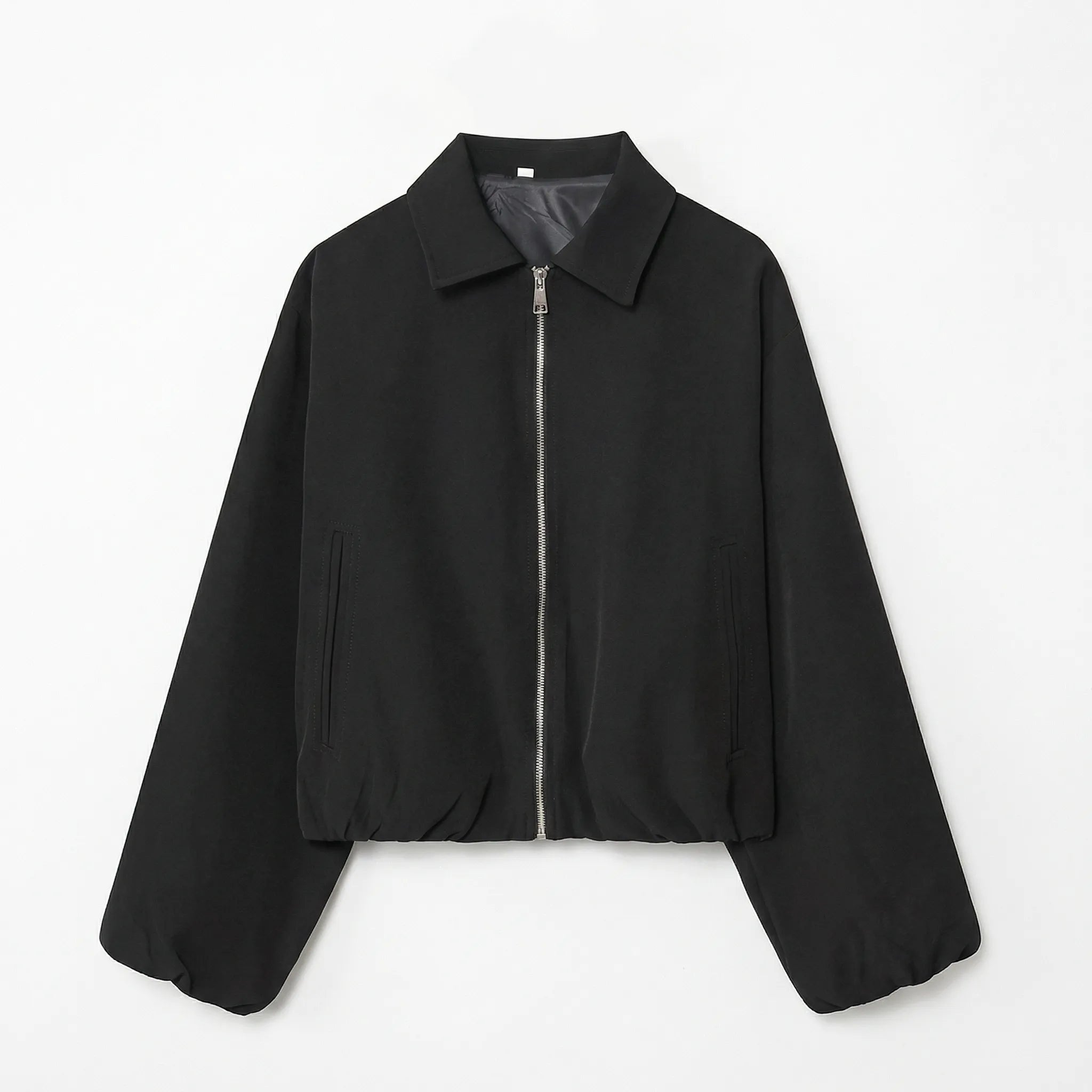 Celrien | Cropped Zip-Up Bomber Jacket