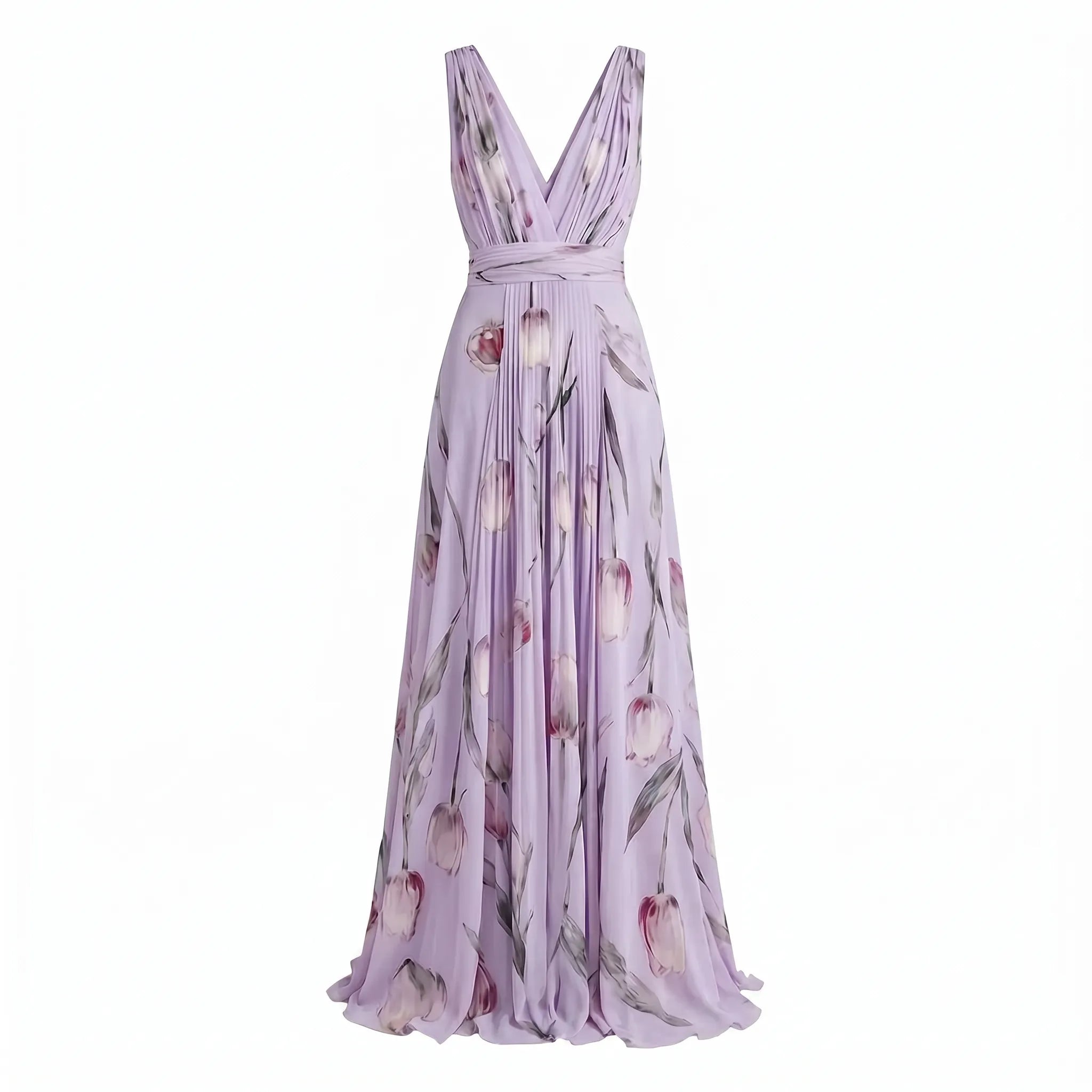 Celrien | Flowing Floral A-Line Dress
