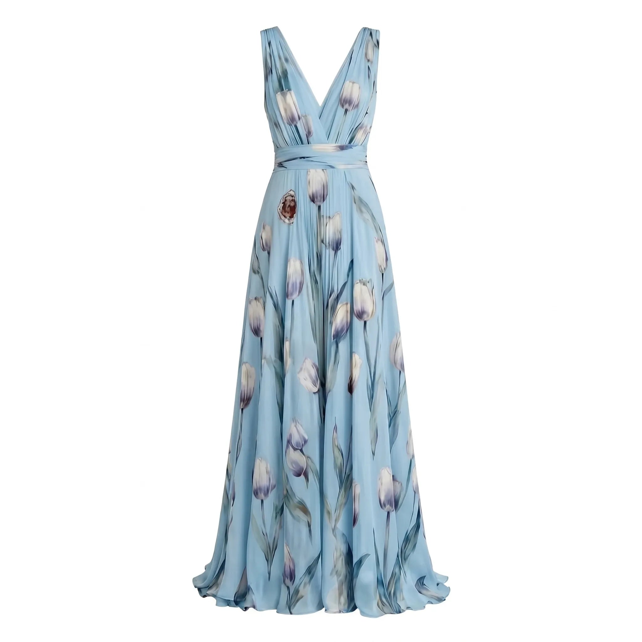 Celrien | Flowing Floral A-Line Dress