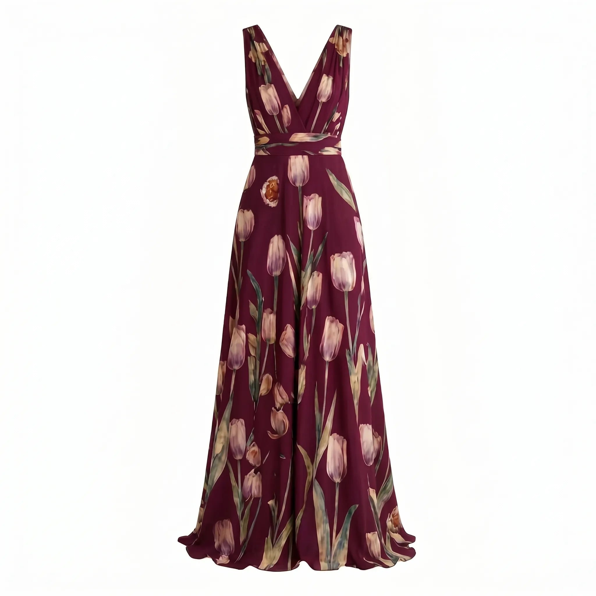 Celrien | Flowing Floral A-Line Dress