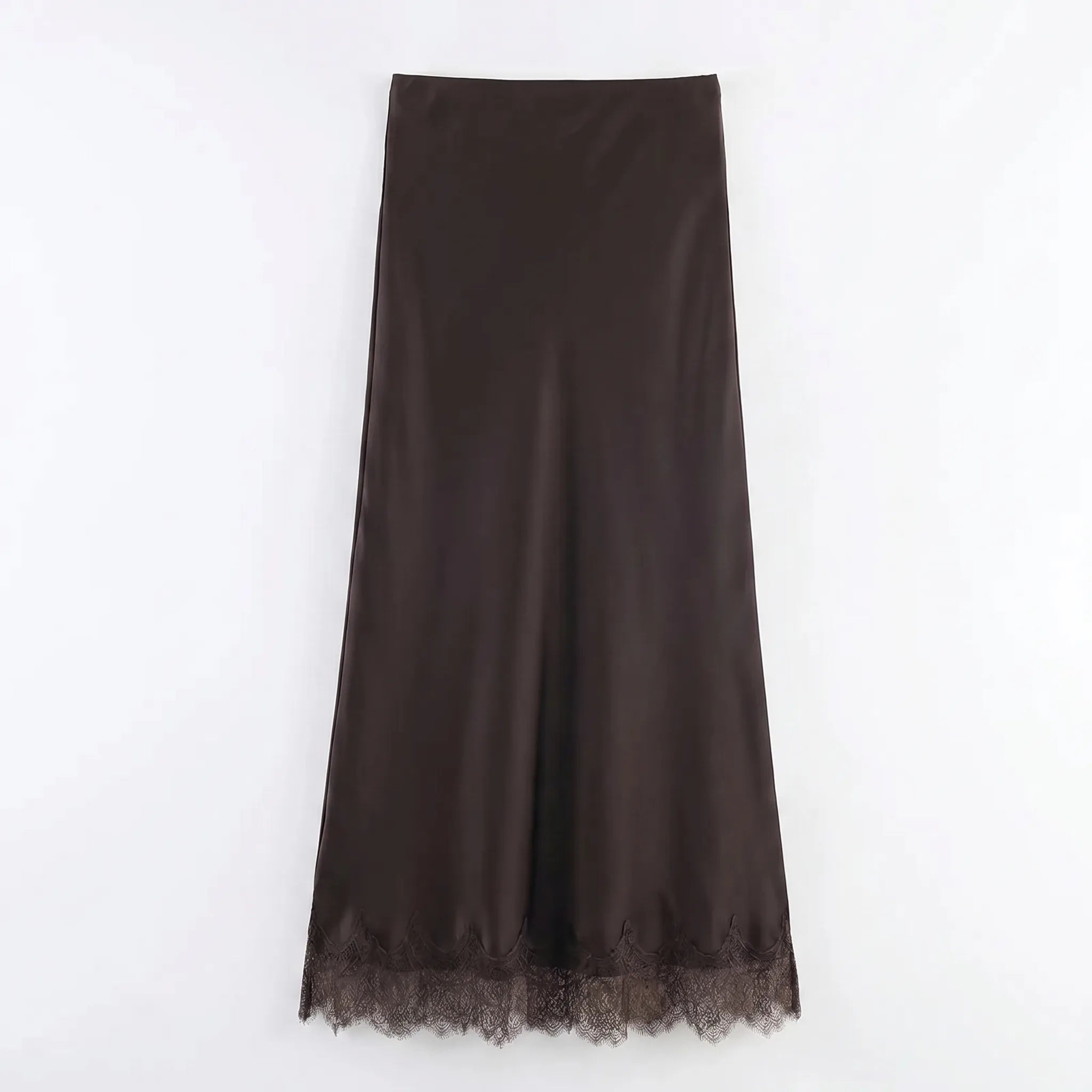 Celrien | High-Waist A-Line Midi Skirt