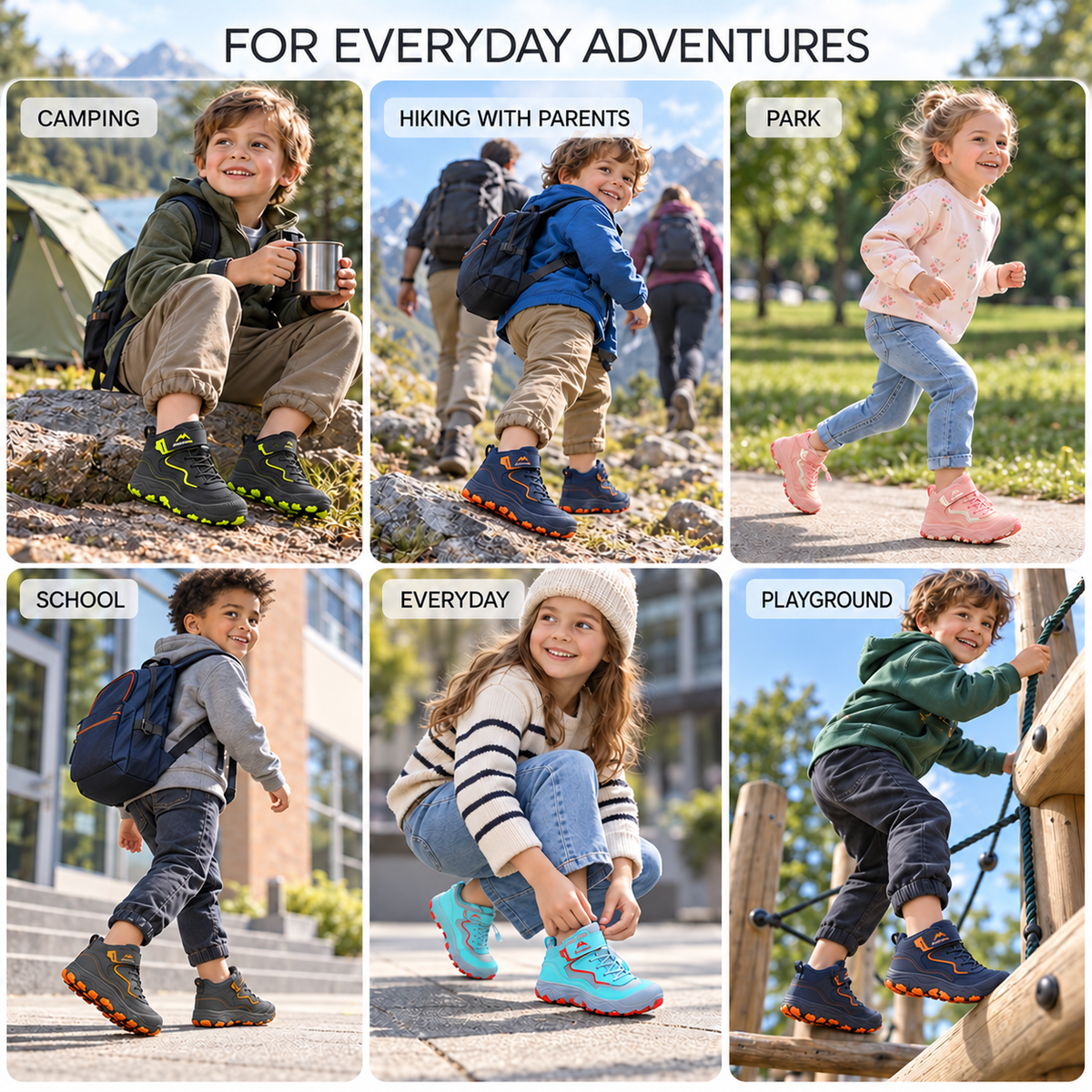 Celrien | Kids Mid-High Hiking Boots