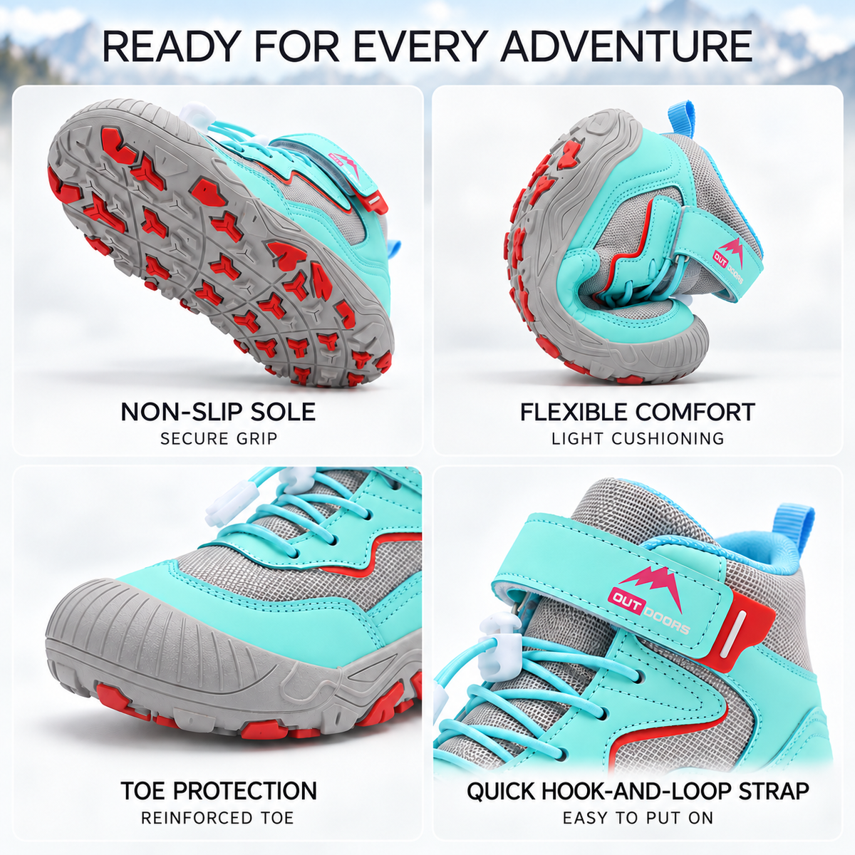Celrien | Kids Mid-High Hiking Boots