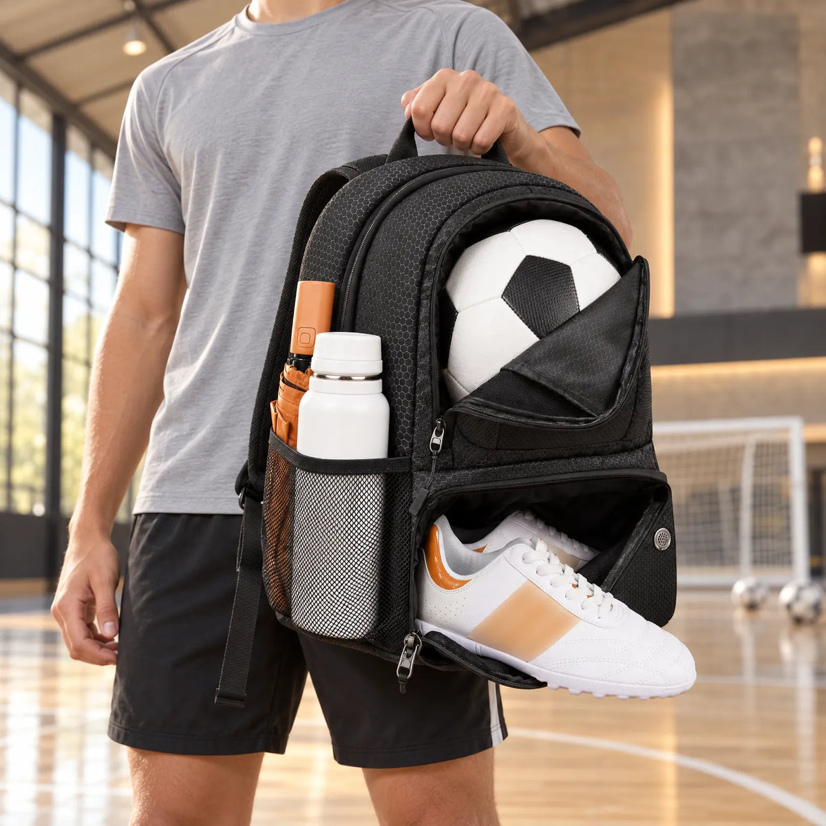 Celrien | Kinetia Multi-Compartment Sports Ball Backpack