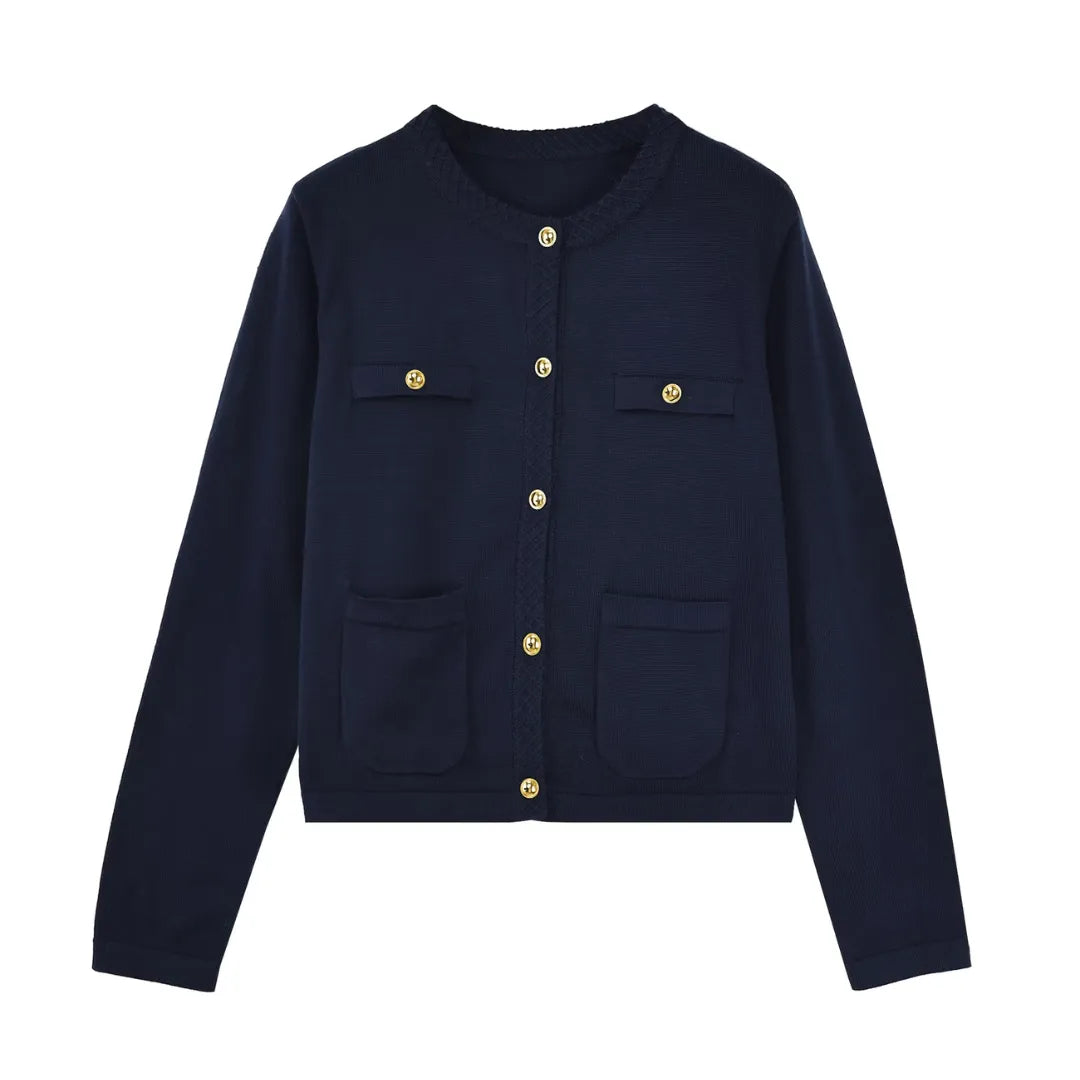 Celrien | Long Sleeve Buttoned Cardigan