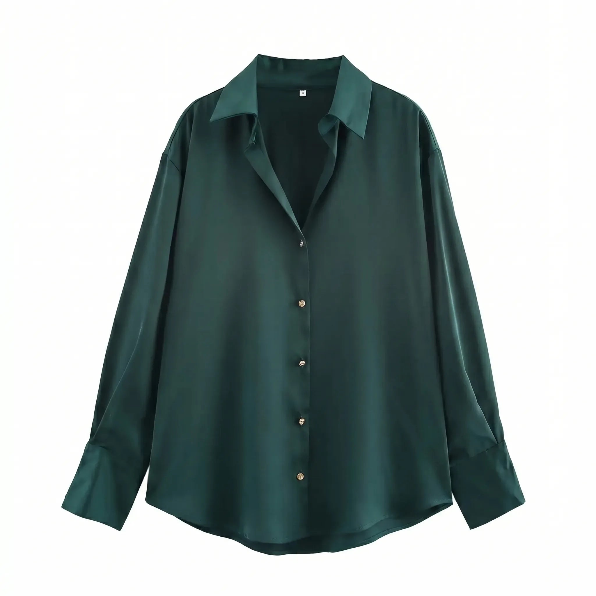 Celrien | Long Sleeve Lapel Collar Blouse
