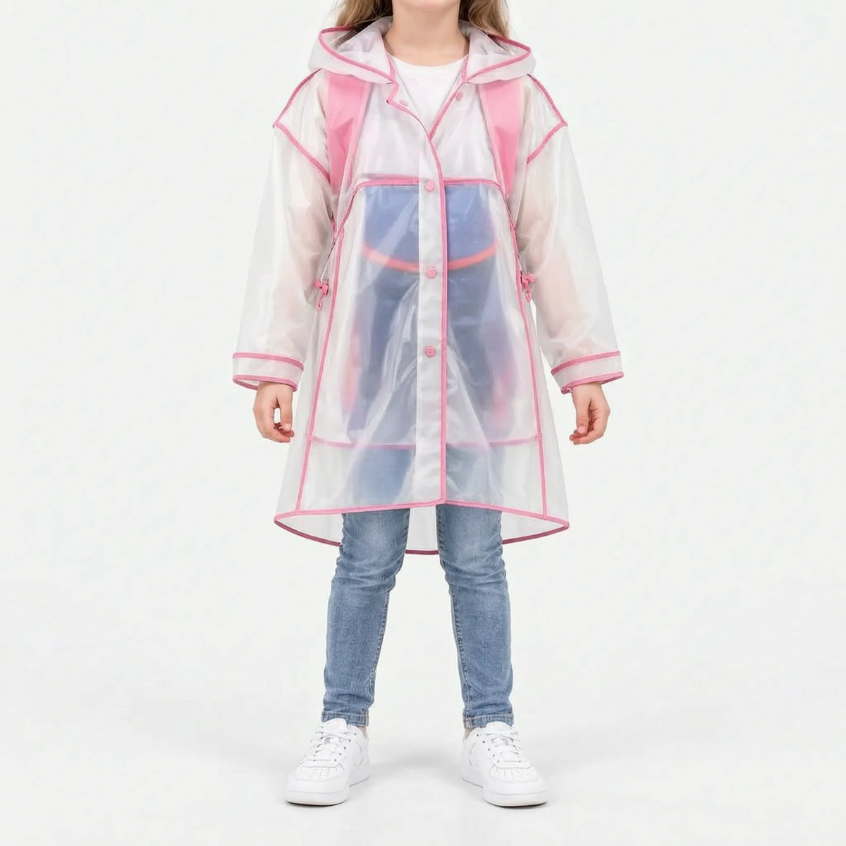Celrien | RainKlar Transparent Hooded Kids Raincoat