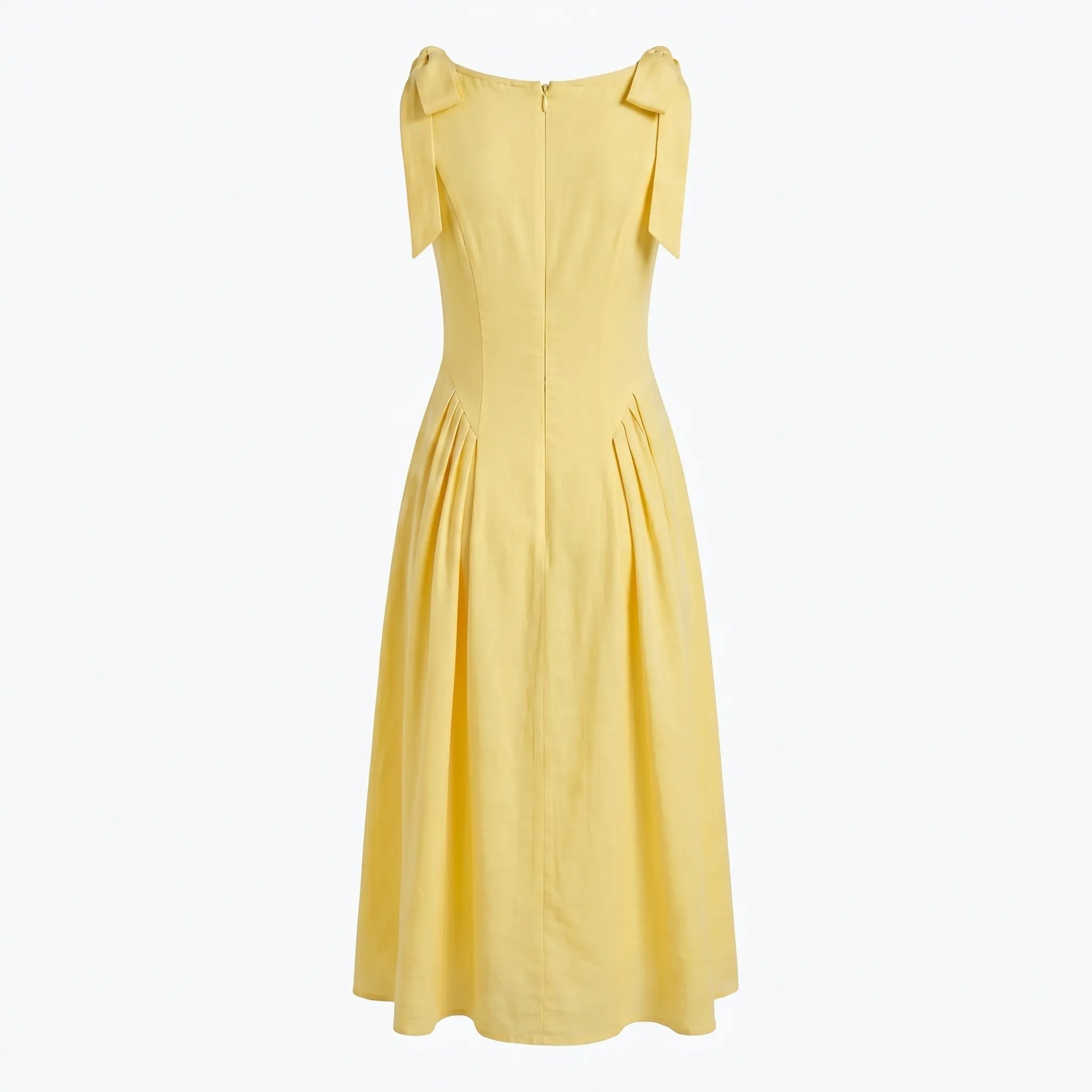 Celrien | Retro Bow-Strap Midi Swing Dress