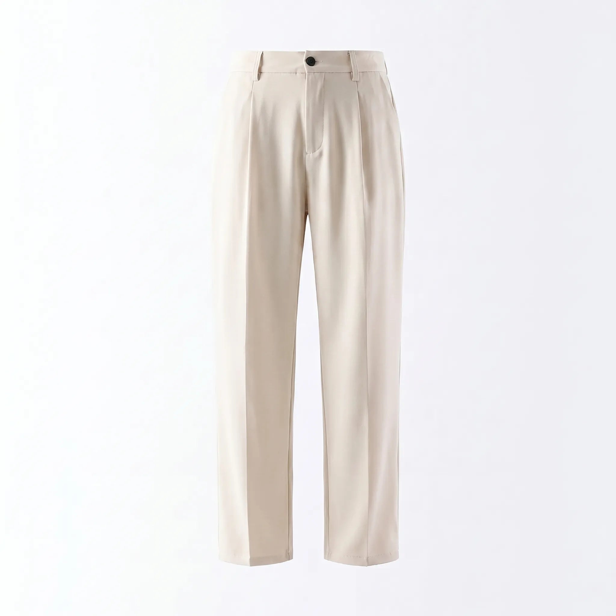 Celrien | Semi-Wide Leg Casual Trousers