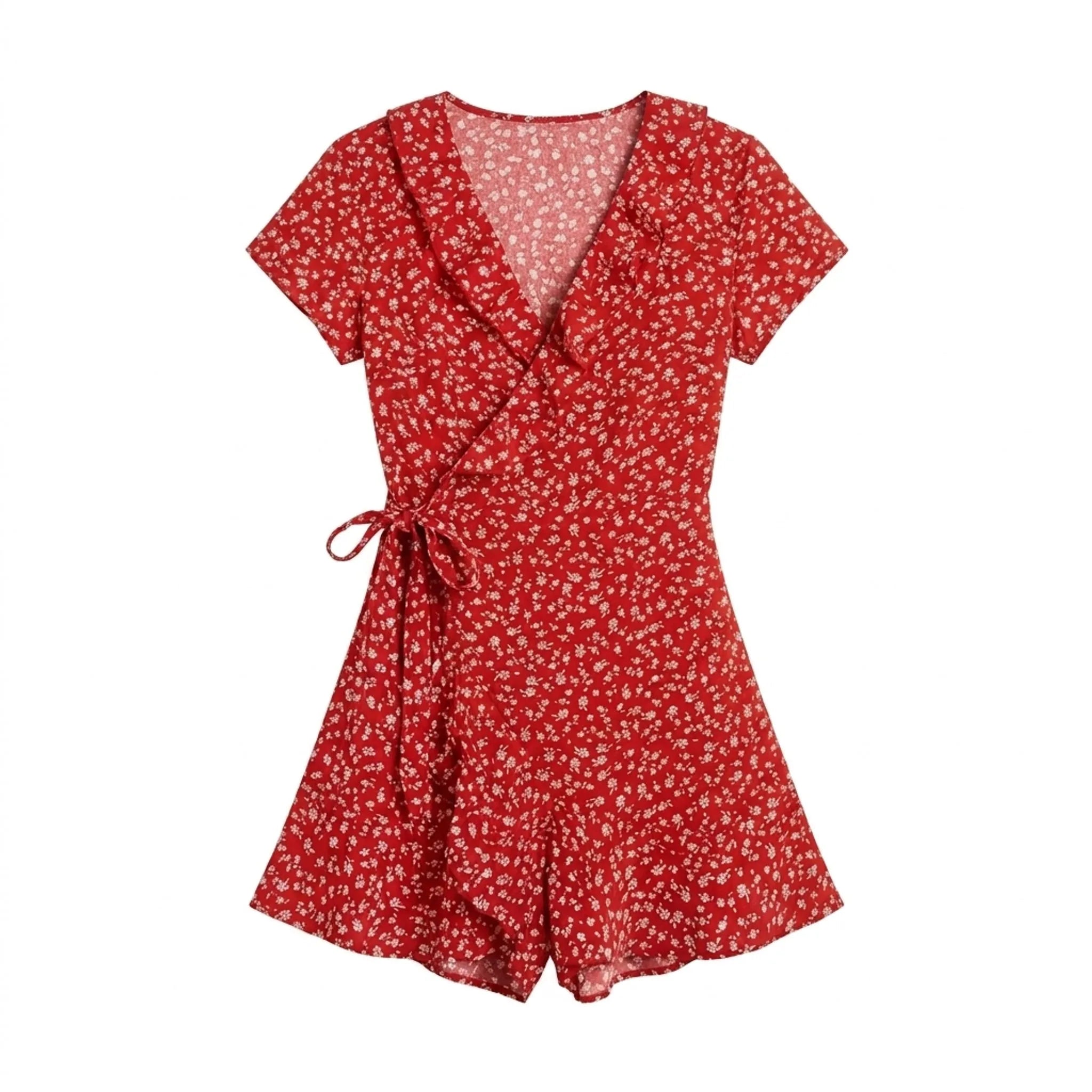 Celrien | Short Sleeve Floral Mini Dress