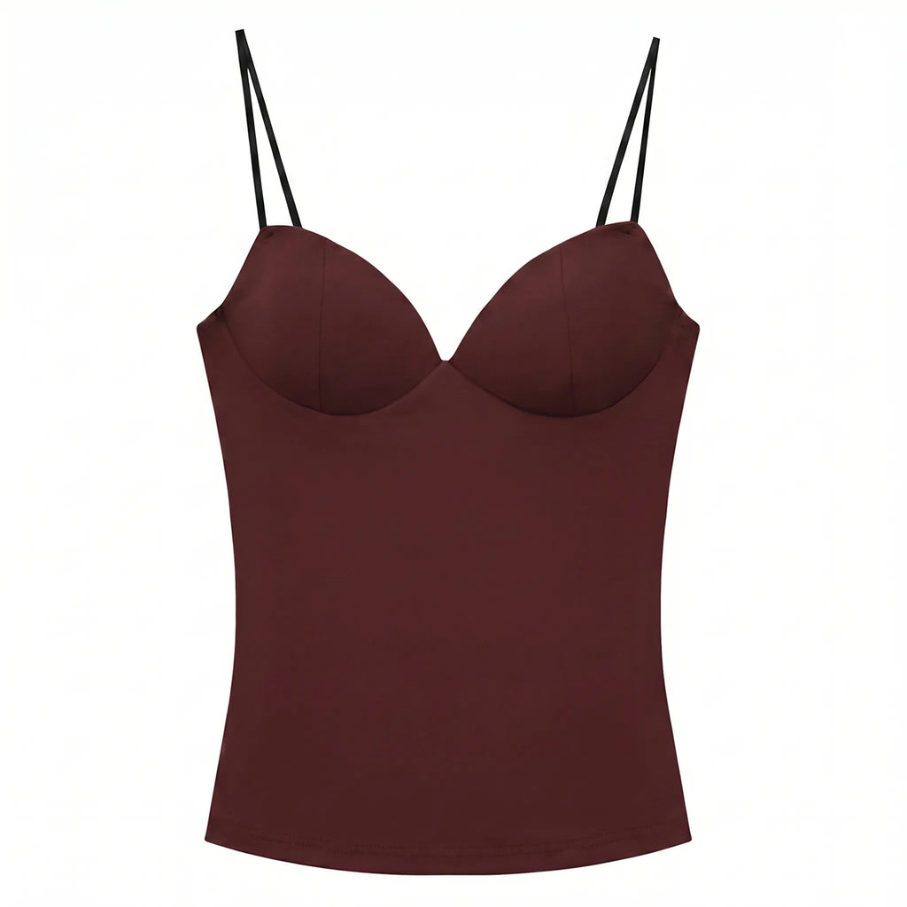 Celrien | Sleeveless Bodycon Bustier Crop Top