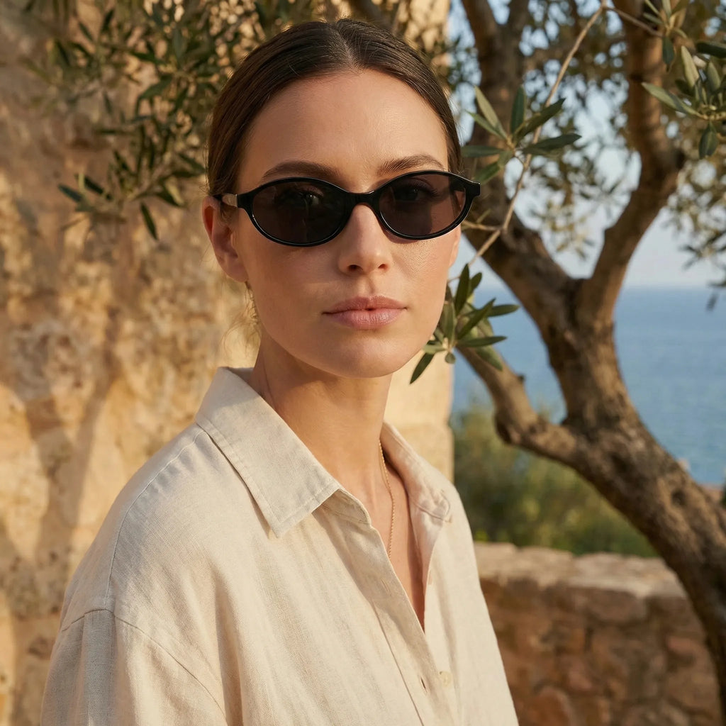 Celrien | Small Oval Retro Sunglasses