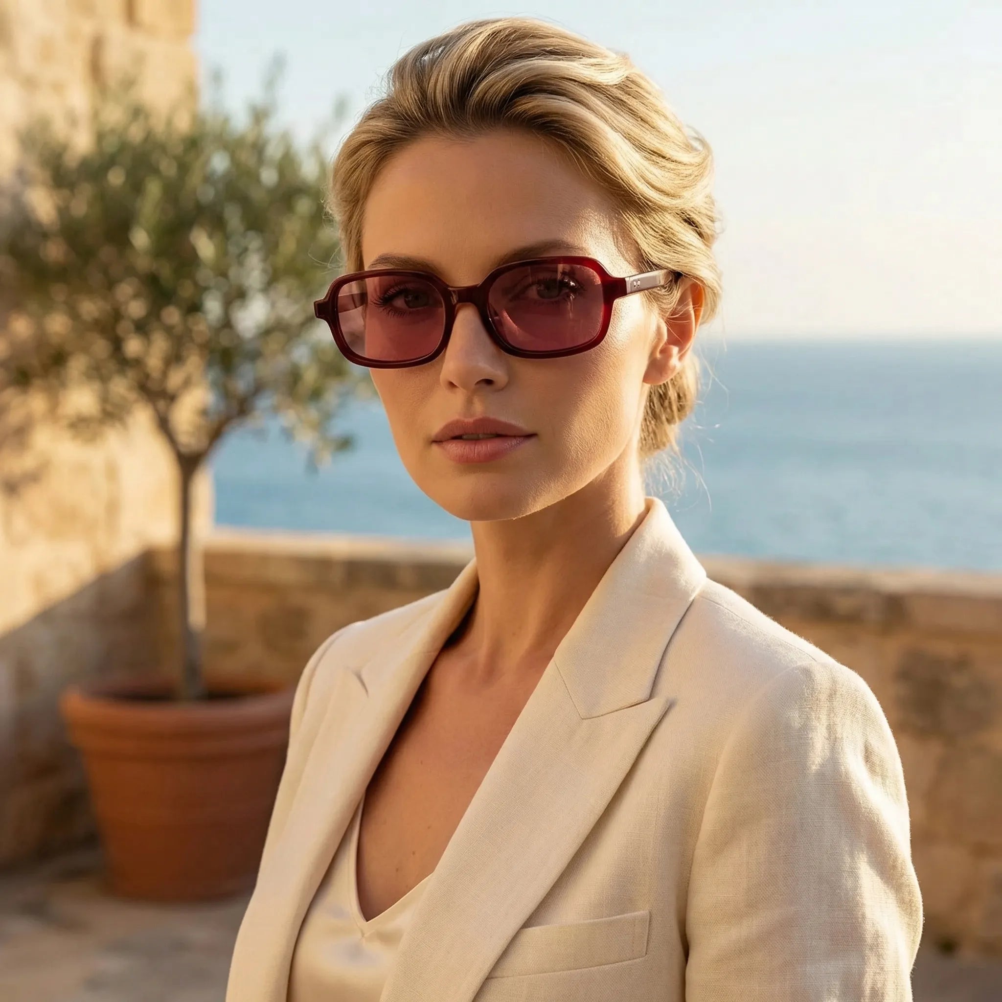 Celrien | Small Rectangle Vintage Frame Sunglasses