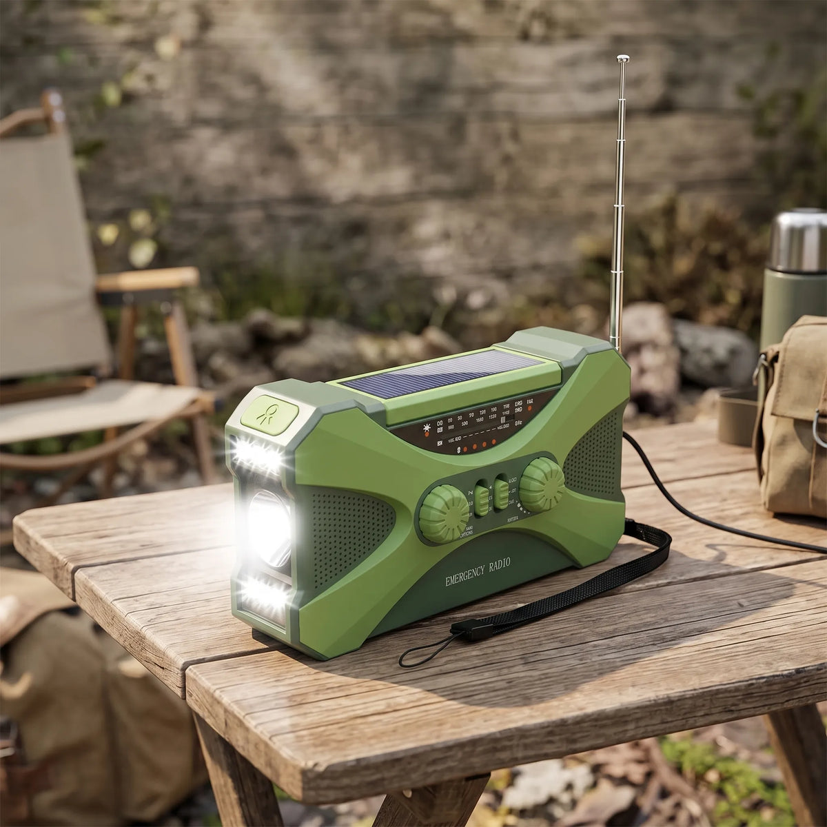 Celrien | Solvira Portable Hand Crank Weather Radio