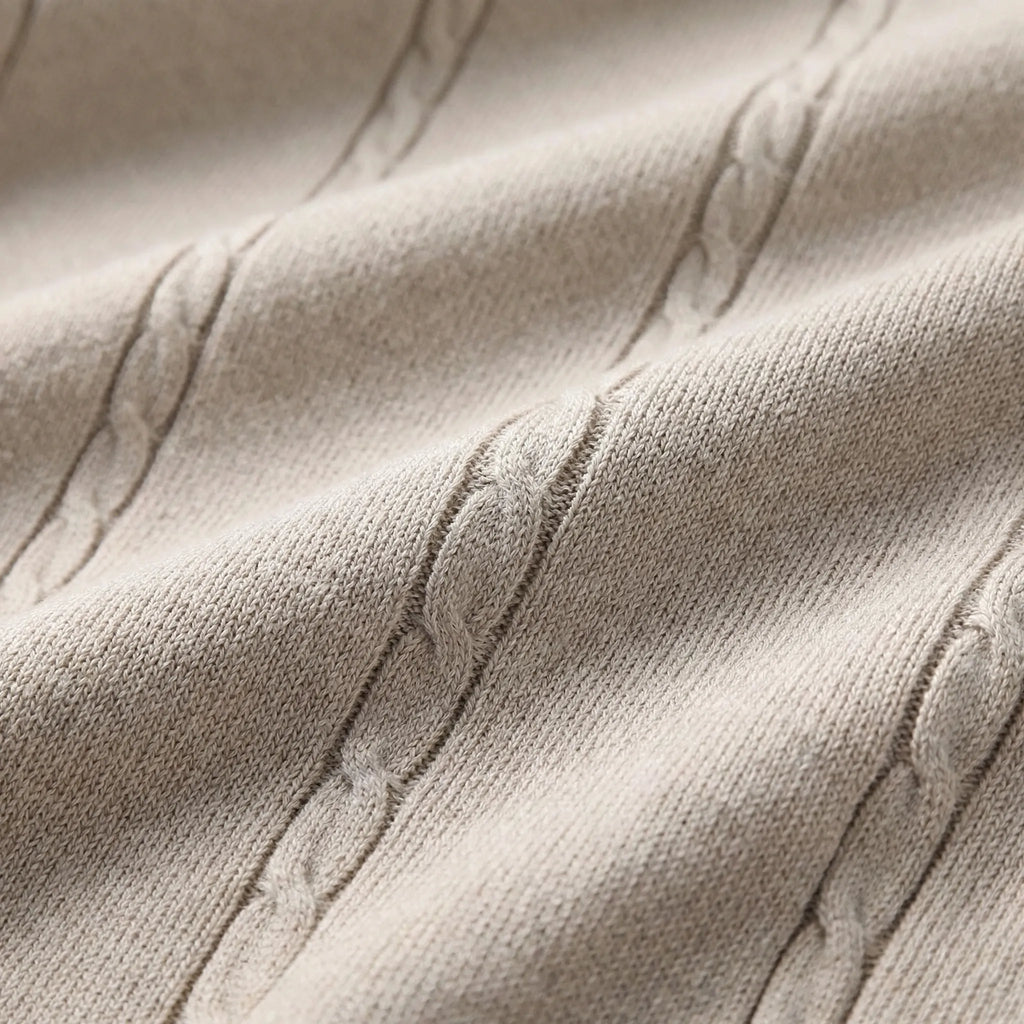 Celrien | Striped Knit Short Sleeve Polo