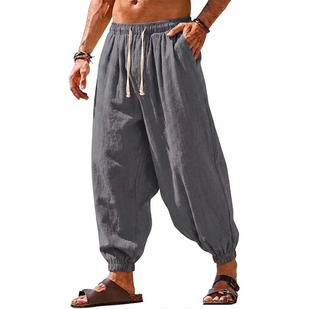 Celrien | Velani Loose Fit Pleated Harem Trousers