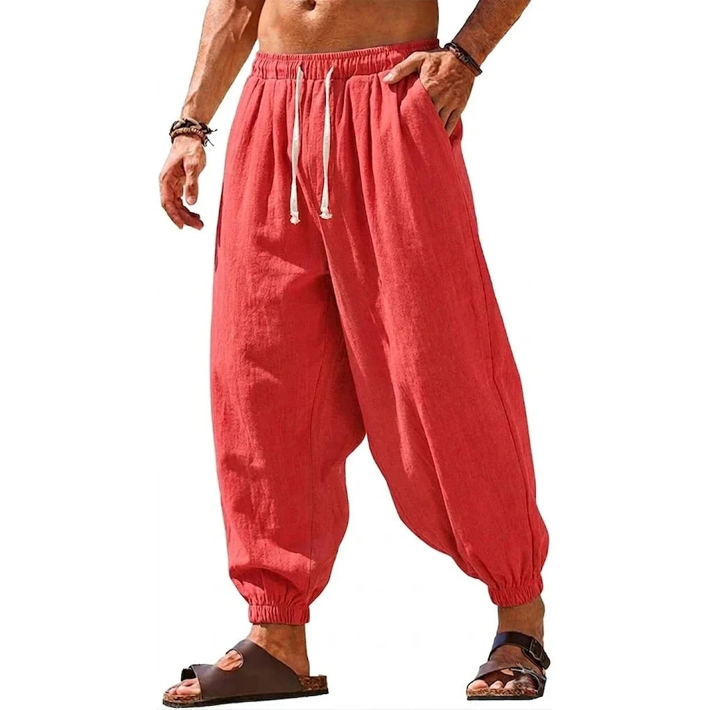 Celrien | Velani Loose Fit Pleated Harem Trousers