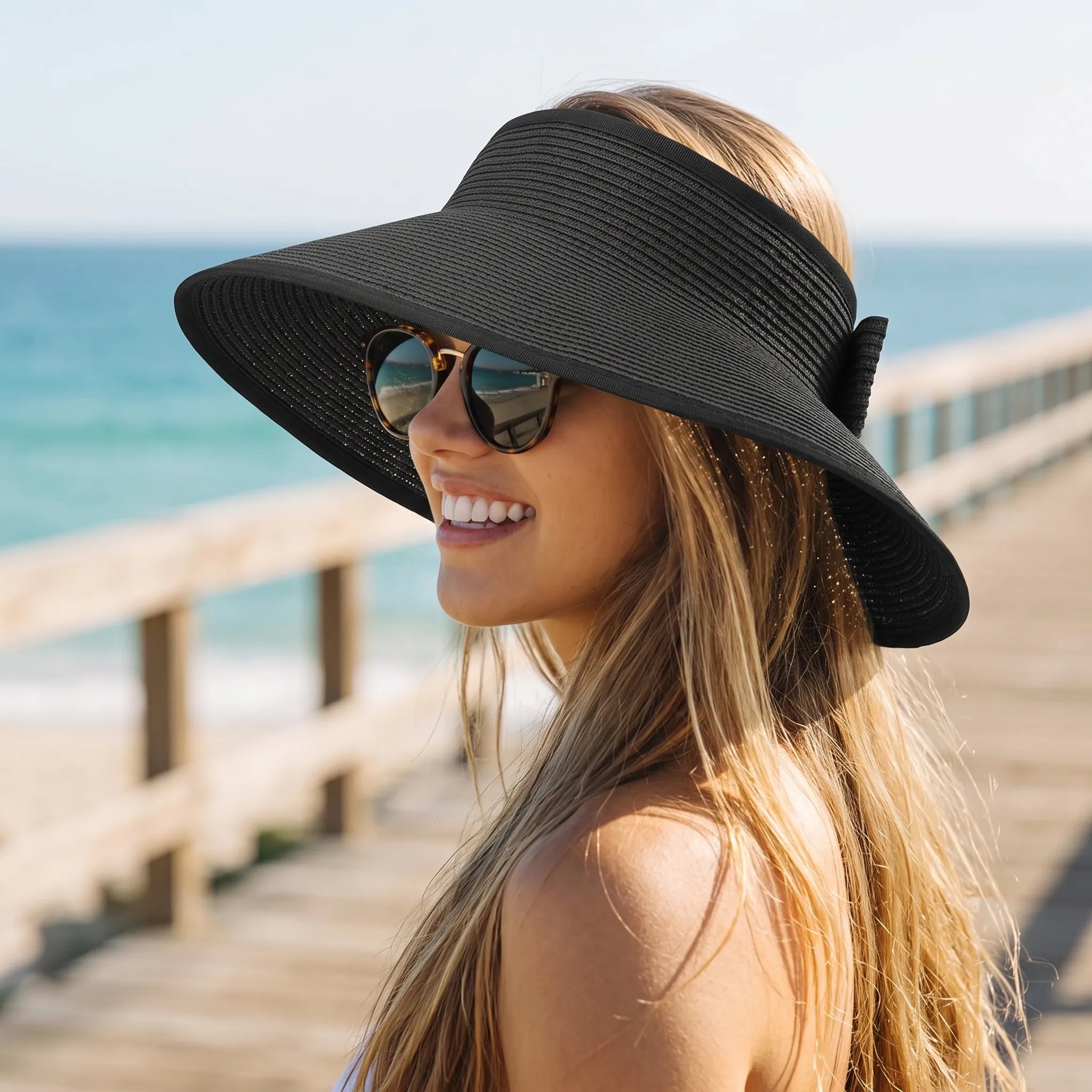 Celrien | Wide Brim Open Top Hat