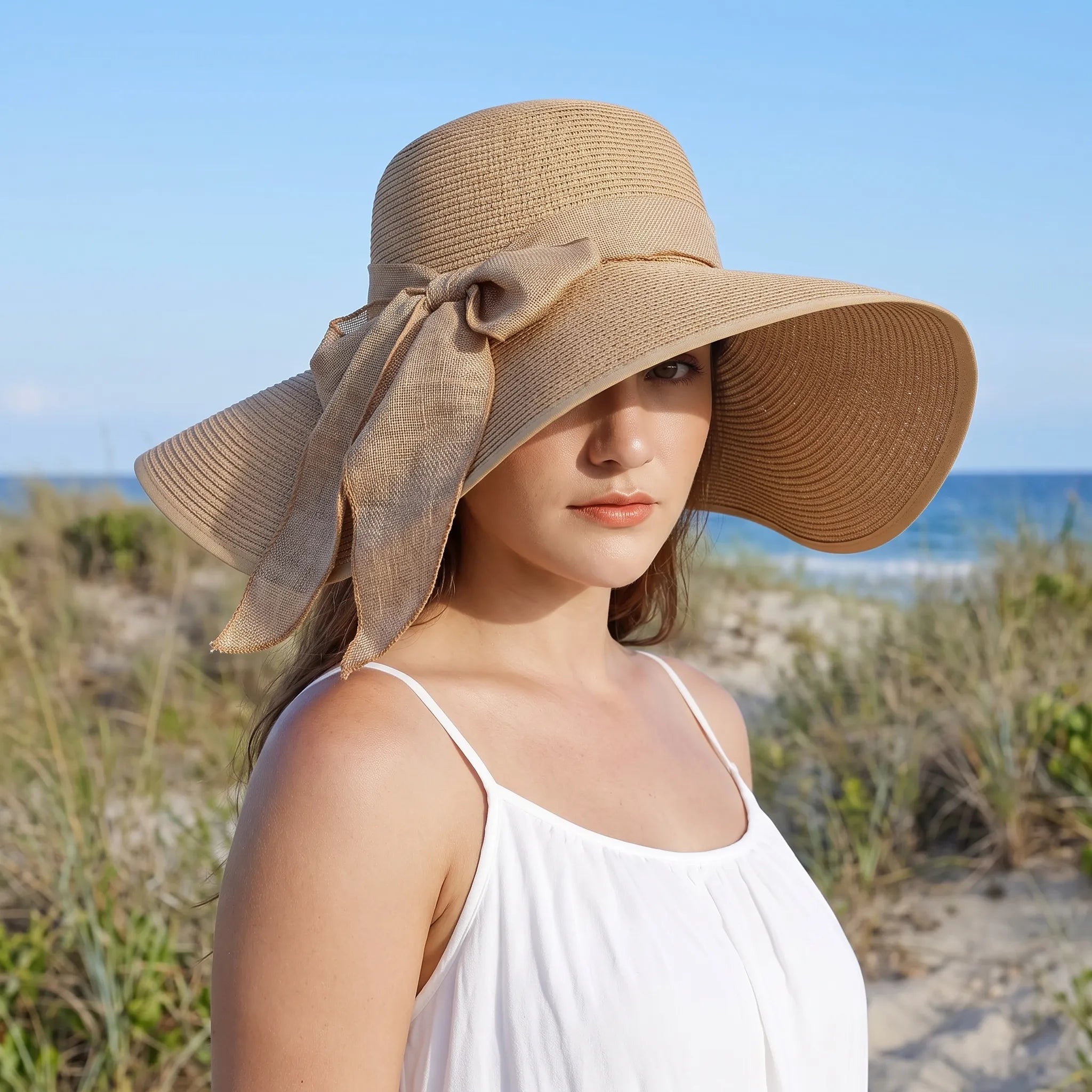 Celrien | Wide Brim Woven Floppy Summer Sun Hat