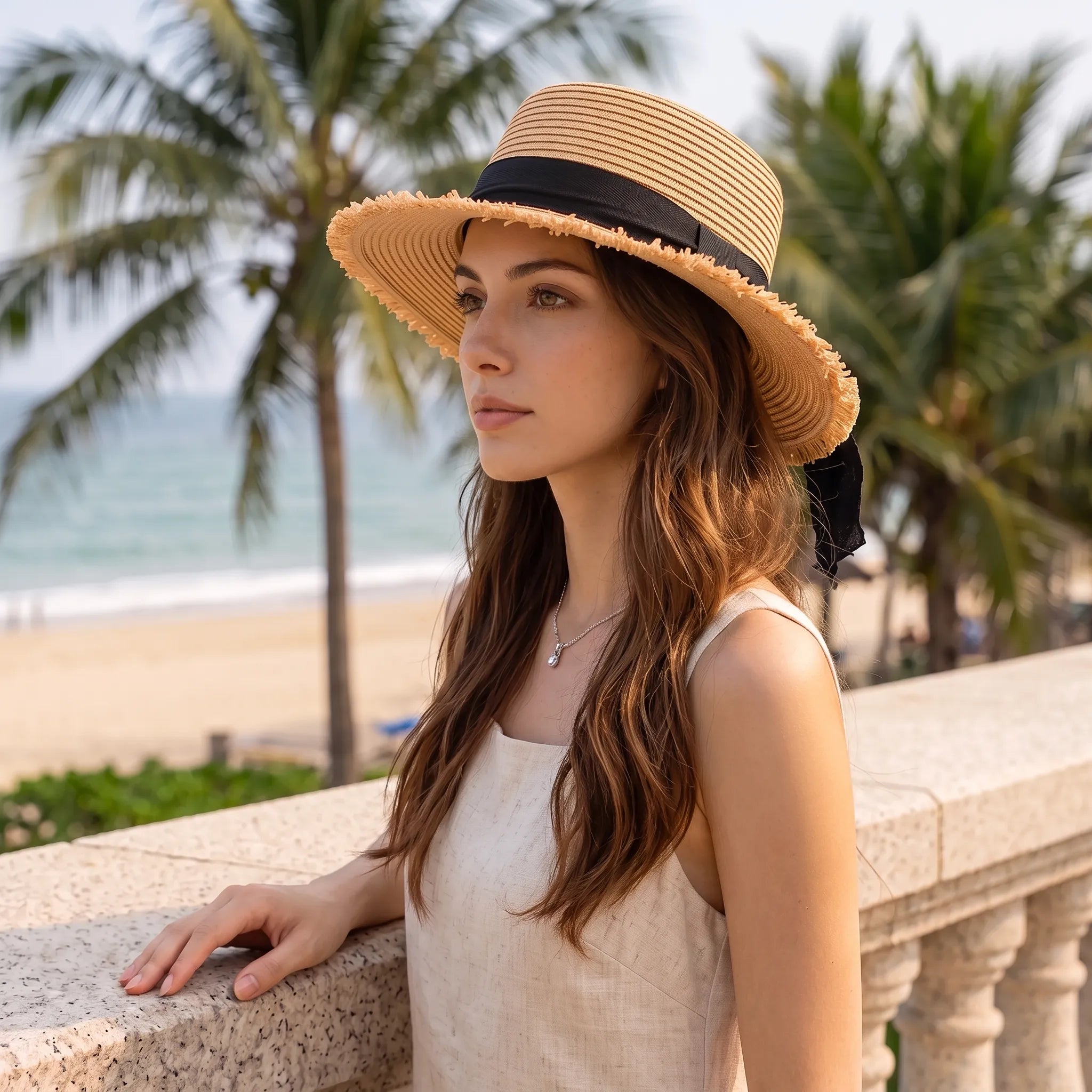 Celrien | Wide Brim Woven Vacation Hat