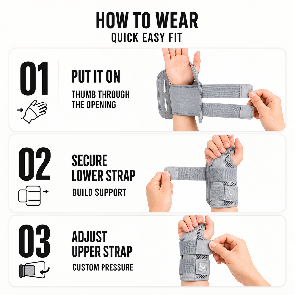 Celrien | Wristalyn Half Finger Wrist Support
