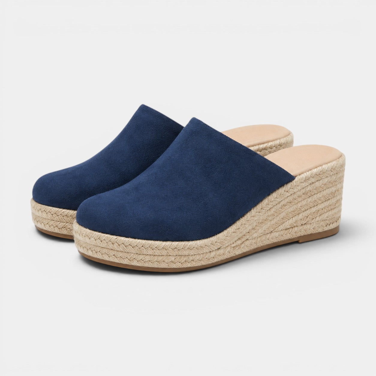 Celrien | Women's Chic Espadrille-Style Platform Wedge Mules
