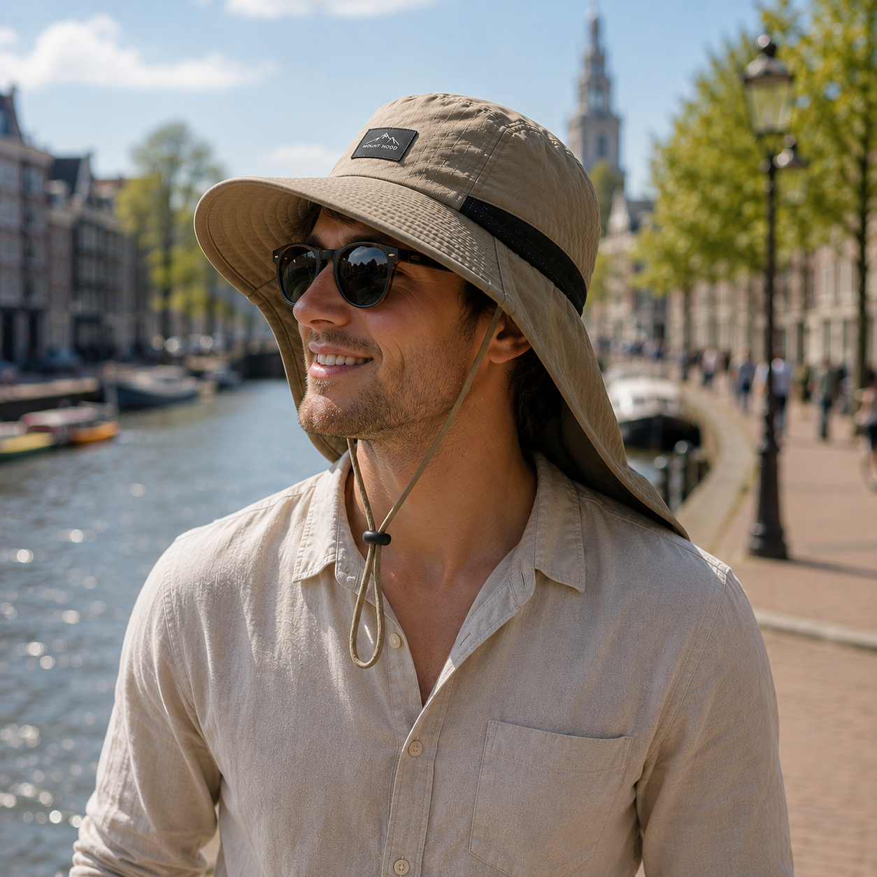 Celrien | Brimveil Packable Travel Sun Hat with Neck Flap | UPF 50+